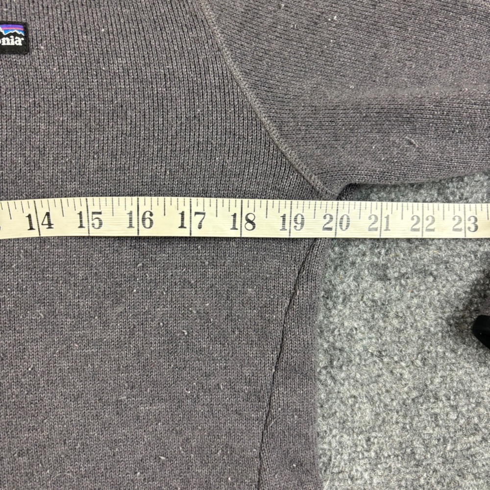 PATAGONIA Women’s Grey/Black Better Sweater 1/4 Zip Fleece Pullover size: Large - Picture 8 of 9